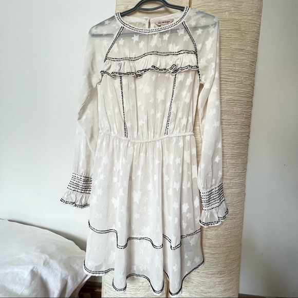 Star Jacquard Dress with Beaded Hem - Picture 6 of 10